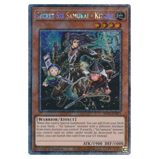 Yu-Gi-Oh! - Quarter Century Bonanza - Secret Six Samurai - Kizaru (Platinum Secret Rare) RA03-EN017