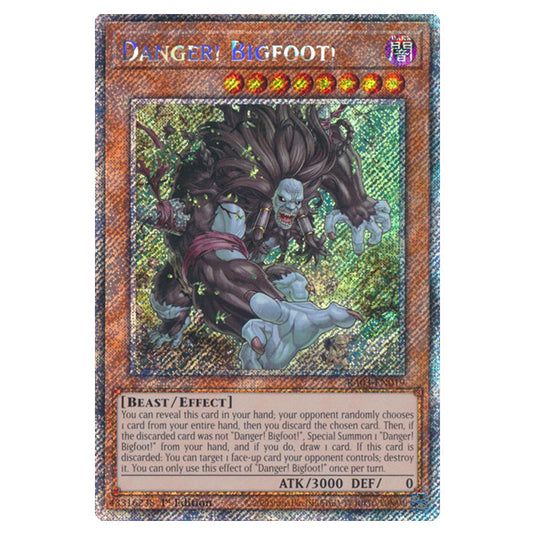 Yu-Gi-Oh! - Quarter Century Bonanza - Danger! Bigfoot! (Platinum Secre Yu-Gi-Oh! - Quarter Century Bonanza - Danger! Bigfoot! (Platinum Secre