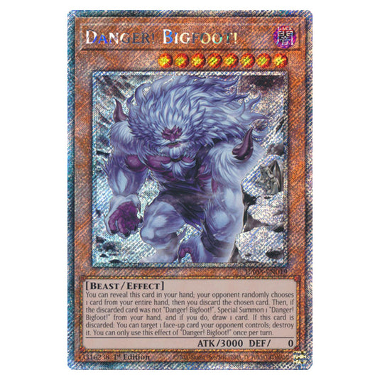 Yu-Gi-Oh! - Quarter Century Bonanza - Danger! Bigfoot! (Platinum Secret Rare) RA03-EN019a