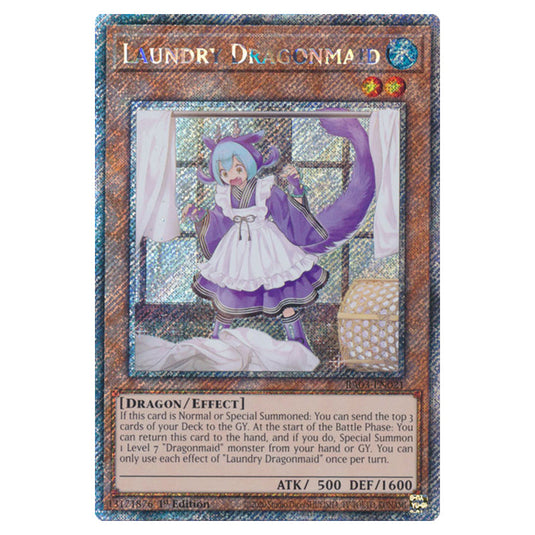 Yu-Gi-Oh! - Quarter Century Bonanza - Laundry Dragonmaid (Platinum Secret Rare) RA03-EN021
