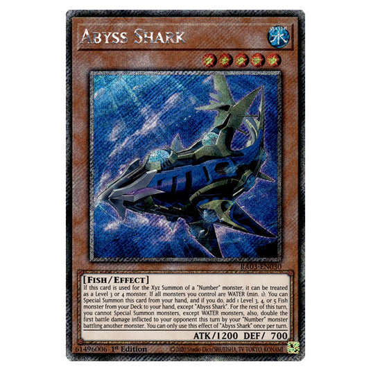 Yu-Gi-Oh! - Quarter Century Bonanza - Abyss Shark (Platinum Secret Rare) RA03-EN030