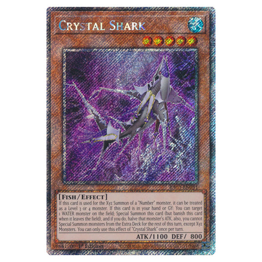 Yu-Gi-Oh! - Quarter Century Bonanza - Crystal Shark (Platinum Secret Rare) RA03-EN031