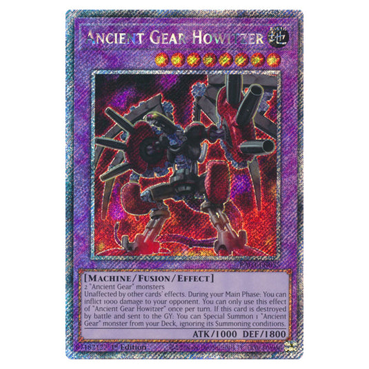 Yu-Gi-Oh! - Quarter Century Bonanza - Ancient Gear Howitzer (Platinum Secret Rare) RA03-EN035