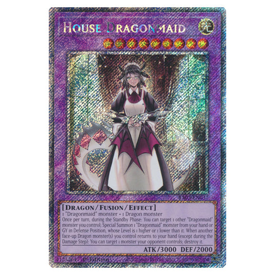 Yu-Gi-Oh! - Quarter Century Bonanza - House Dragonmaid (Platinum Secret Rare) RA03-EN037