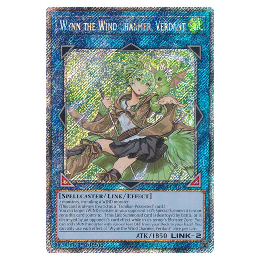 Yu-Gi-Oh! - Quarter Century Bonanza - Wynn the Wind Charmer, Verdant (Platinum Secret Rare) RA03-EN045