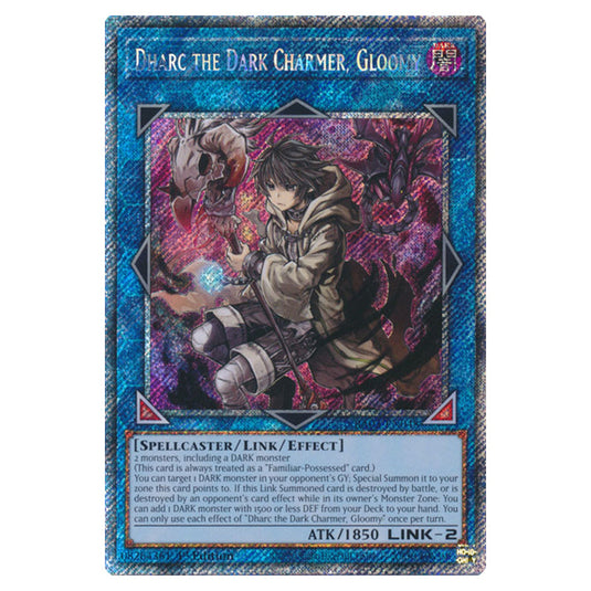 Yu-Gi-Oh! - Quarter Century Bonanza - Dharc the Dark Charmer, Gloomy (Platinum Secret Rare) RA03-EN048