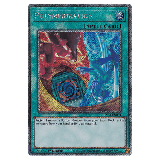 Yu-Gi-Oh! - Quarter Century Bonanza - Polymerization (Platinum Secret Rare) RA03-EN051a