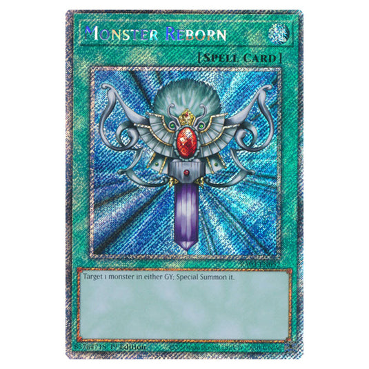 Yu-Gi-Oh! - Quarter Century Bonanza - Monster Reborn (Platinum Secret Rare) RA03-EN052