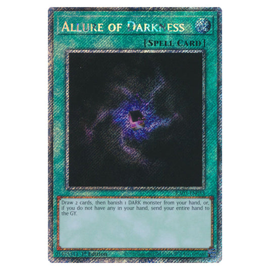 Yu-Gi-Oh! - Quarter Century Bonanza - Allure of Darkness (Platinum Secret Rare) RA03-EN055