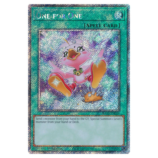 Yu-Gi-Oh! - Quarter Century Bonanza - One for One (Platinum Secret Rare) RA03-EN056a