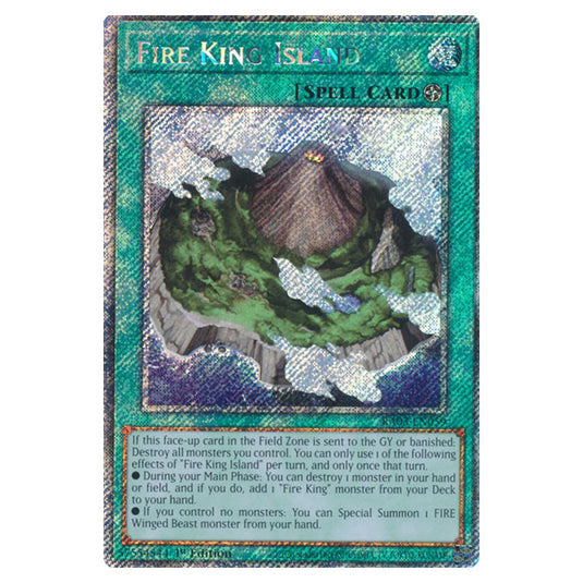 Yu-Gi-Oh! - Quarter Century Bonanza - Fire King Island (Platinum Secret Rare) RA03-EN059