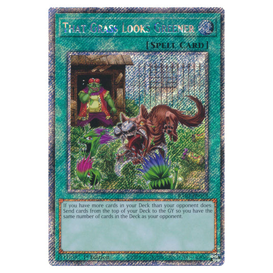Yu-Gi-Oh! - Quarter Century Bonanza - That Grass Looks Greener (Platinum Secret Rare) RA03-EN063