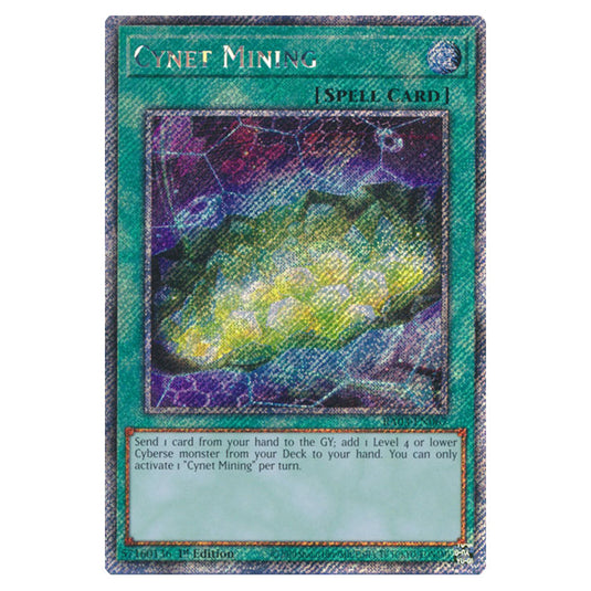 Yu-Gi-Oh! - Quarter Century Bonanza - Cynet Mining (Platinum Secret Rare) RA03-EN067