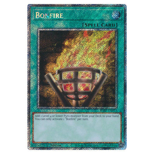 Yu-Gi-Oh! - Quarter Century Bonanza - Bonfire (Platinum Secret Rare) RA03-EN073