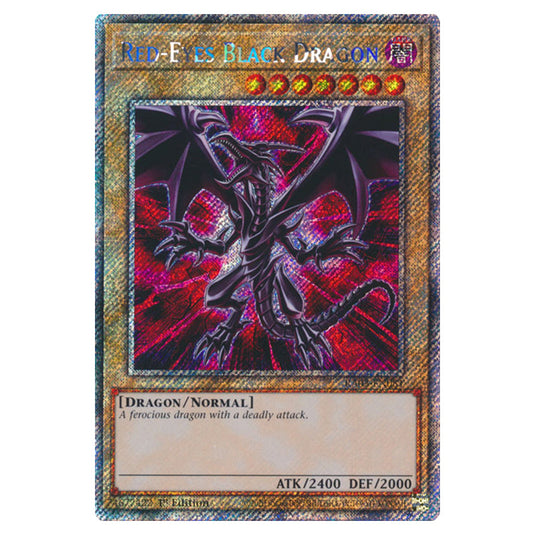 Yu-Gi-Oh! - Quarter Century Bonanza - Red-Eyes Black Dragon (Platinum Secret Rare) RA03-EN081