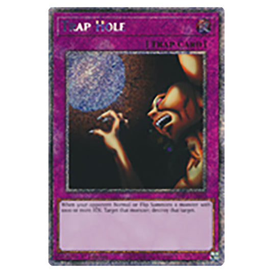 Yu-Gi-Oh! - Quarter Century Bonanza - Trap Hole (Platinum Secret Rare) RA03-EN085