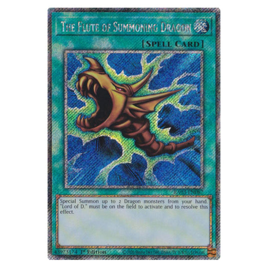 Yu-Gi-Oh! - Quarter Century Bonanza - The Flute of Summoning Dragon (Platinum Secret Rare) RA03-EN087