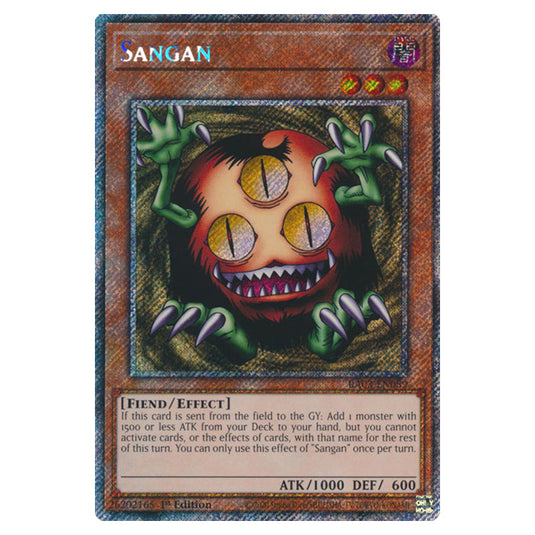 Yu-Gi-Oh! - Quarter Century Bonanza - Sangan (Platinum Secret Rare) RA Yu-Gi-Oh! - Quarter Century Bonanza - Sangan (Platinum Secret Rare) RA