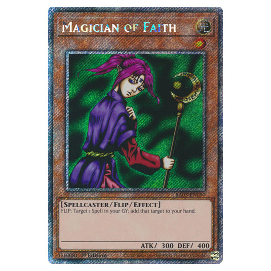 Yu-Gi-Oh! - Quarter Century Bonanza - Magician of Faith (Platinum Secret Rare) RA03-EN090
