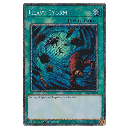 Yu-Gi-Oh! - Quarter Century Bonanza - Heavy Storm (Platinum Secret Rare) RA03-EN092