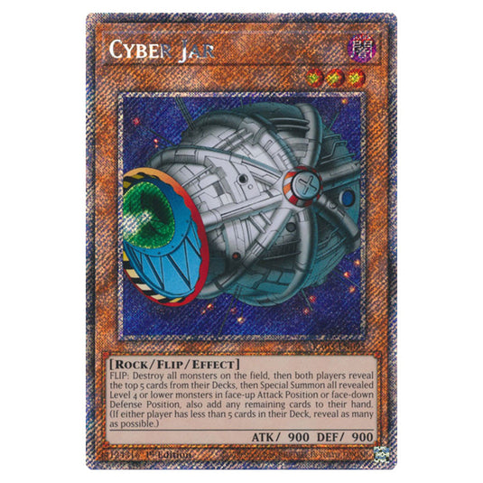 Yu-Gi-Oh! - Quarter Century Bonanza - Cyber Jar (Platinum Secret Rare) RA03-EN095
