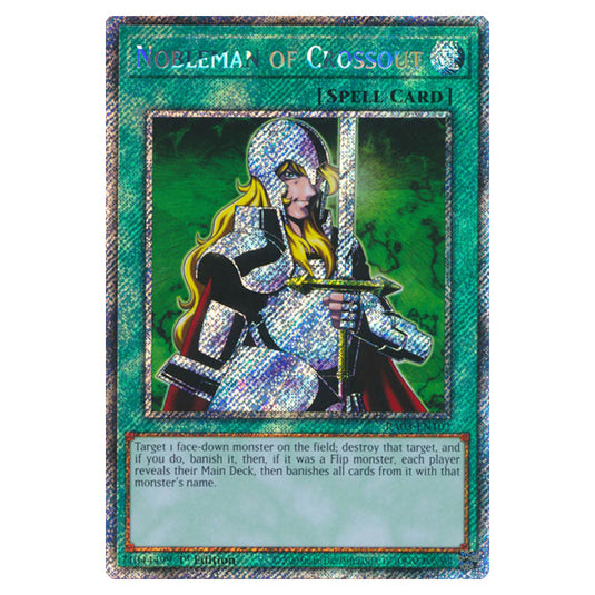 Yu-Gi-Oh! - Quarter Century Bonanza - Nobleman of Crossout (Platinum Secret Rare) RA03-EN102