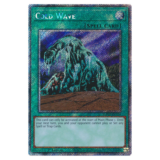 Yu-Gi-Oh! - Quarter Century Bonanza - Cold Wave (Platinum Secret Rare) RA03-EN104