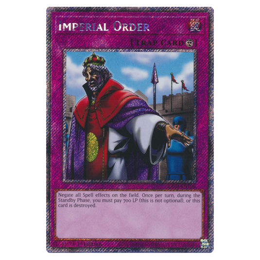 Yu-Gi-Oh! - Quarter Century Bonanza - Imperial Order (Platinum Secret Rare) RA03-EN106