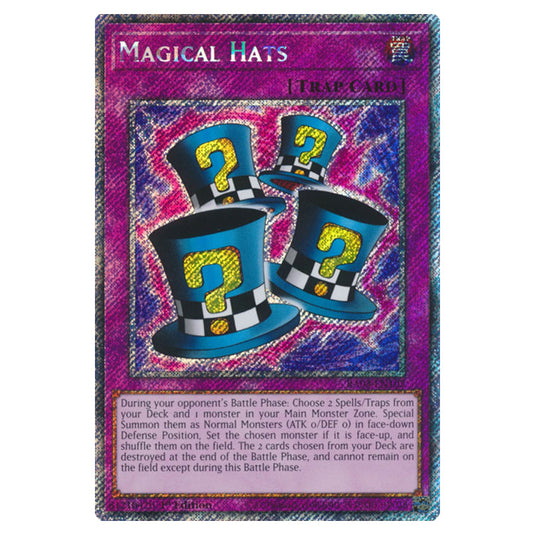 Yu-Gi-Oh! - Quarter Century Bonanza - Magical Hats (Platinum Secret Rare) RA03-EN107
