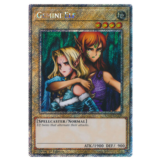 Yu-Gi-Oh! - Quarter Century Bonanza - Gemini Elf (Platinum Secret Rare) RA03-EN109