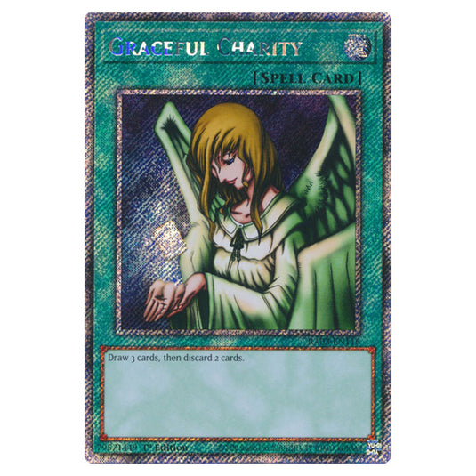 Yu-Gi-Oh! - Quarter Century Bonanza - Graceful Charity (Platinum Secret Rare) RA03-EN116