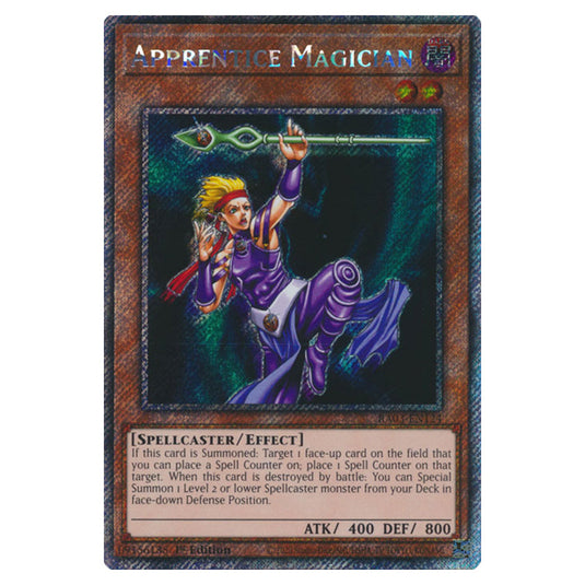 Yu-Gi-Oh! - Quarter Century Bonanza - Apprentice Magician (Platinum Secret Rare) RA03-EN124