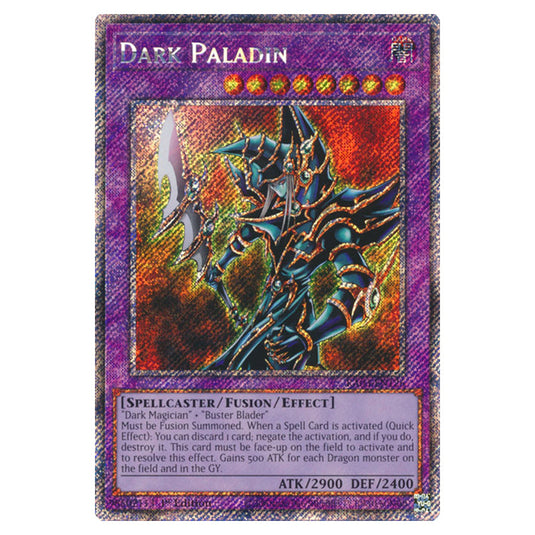Yu-Gi-Oh! - Quarter Century Bonanza - Dark Paladin (Platinum Secret Ra Yu-Gi-Oh! - Quarter Century Bonanza - Dark Paladin (Platinum Secret Ra