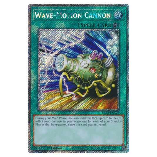 Yu-Gi-Oh! - Quarter Century Bonanza - Wave-Motion Cannon (Platinum Secret Rare) RA03-EN127