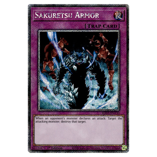 Yu-Gi-Oh! - Quarter Century Bonanza - Sakuretsu Armor (Platinum Secret Rare) RA03-EN130