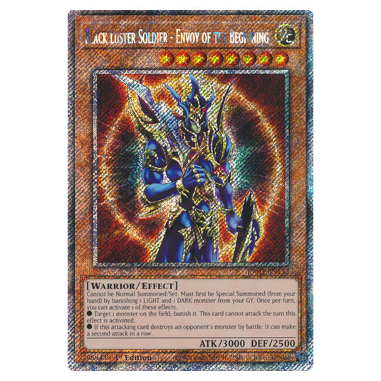 Yu-Gi-Oh! - Quarter Century Bonanza - Black Luster Soldier - Envoy of the Beginning (Platinum Secret Rare) RA03-EN132