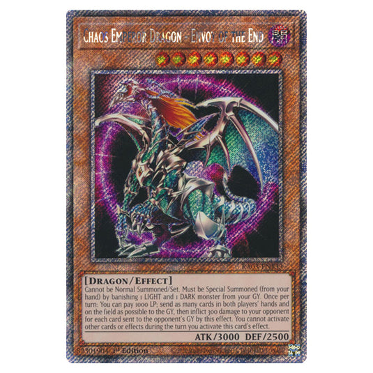 Yu-Gi-Oh! - Quarter Century Bonanza - Chaos Emperor Dragon - Envoy of the End (Platinum Secret Rare) RA03-EN133