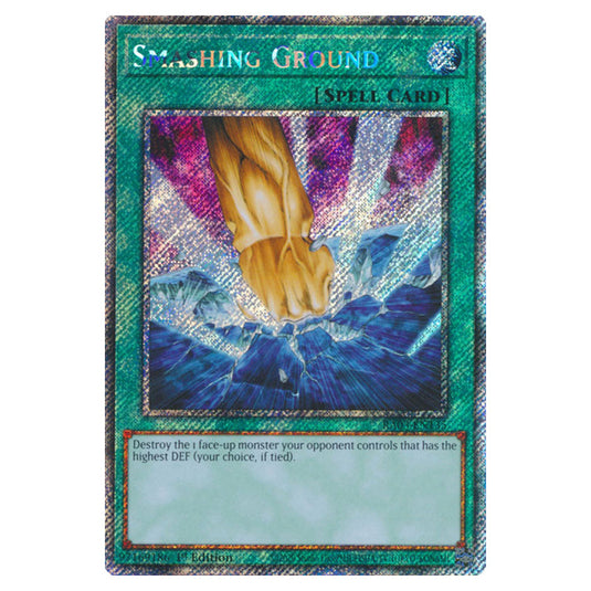 Yu-Gi-Oh! - Quarter Century Bonanza - Smashing Ground (Platinum Secret Rare) RA03-EN135