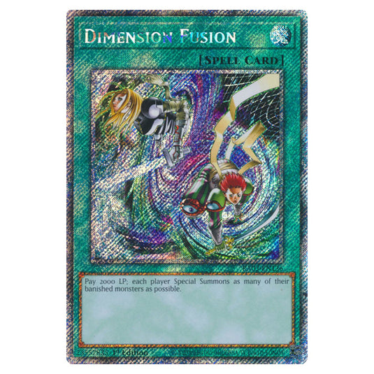 Yu-Gi-Oh! - Quarter Century Bonanza - Dimension Fusion (Platinum Secret Rare) RA03-EN136
