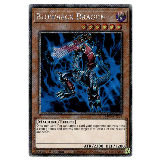 Yu-Gi-Oh! - Quarter Century Bonanza - Blowback Dragon (Platinum Secret Rare) RA03-EN138