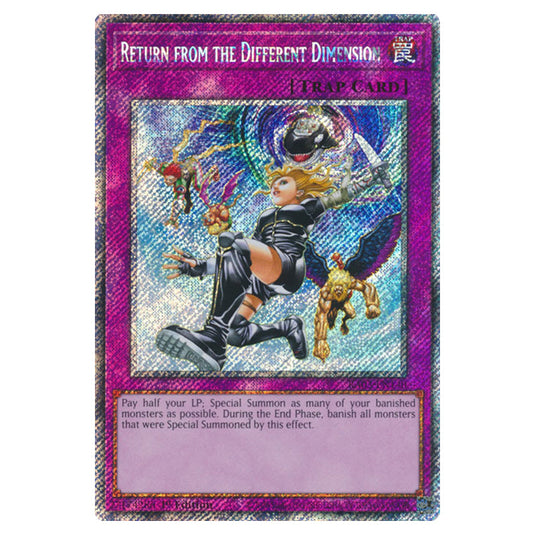 Yu-Gi-Oh! - Quarter Century Bonanza - Return from the Different Dimension (Platinum Secret Rare) RA03-EN140