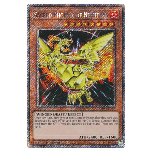Yu-Gi-Oh! - Quarter Century Bonanza - Sacred Phoenix of Nephthys (Platinum Secret Rare) RA03-EN147
