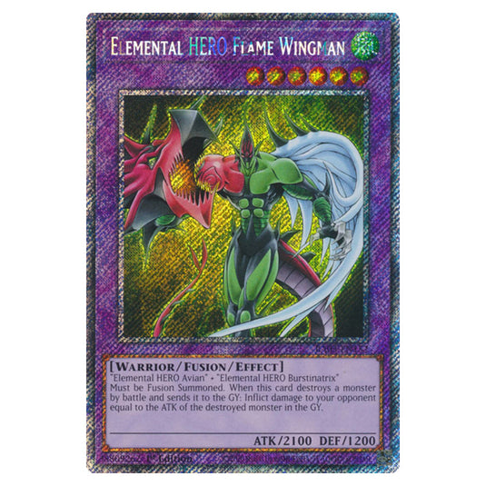 Yu-Gi-Oh! - Quarter Century Bonanza - Elemental HERO Flame Wingman (Platinum Secret Rare) RA03-EN152