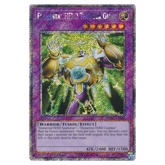 Yu-Gi-Oh! - Quarter Century Bonanza - Elemental HERO Thunder Giant (Platinum Secret Rare) RA03-EN153