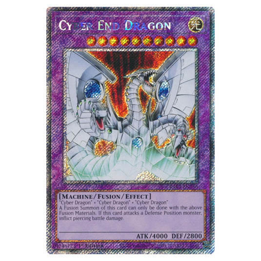 Yu-Gi-Oh! - Quarter Century Bonanza - Cyber End Dragon (Platinum Secret Rare) RA03-EN156