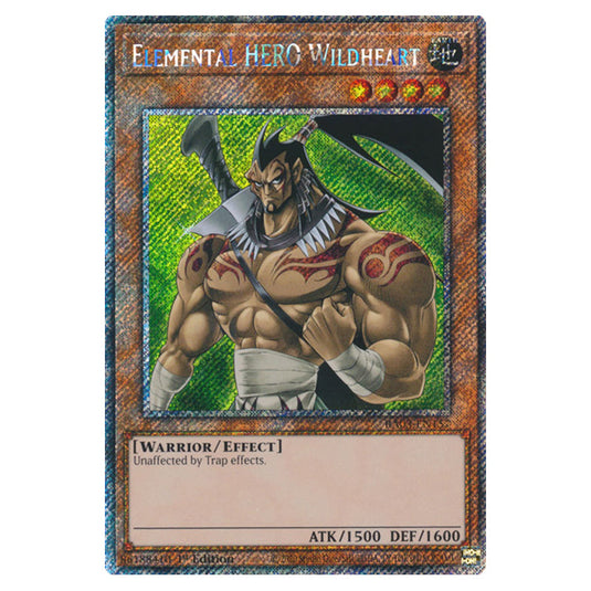 Yu-Gi-Oh! - Quarter Century Bonanza - Elemental HERO Wildheart (Platinum Secret Rare) RA03-EN157