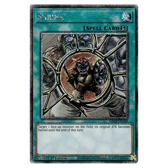 Yu-Gi-Oh! - Quarter Century Bonanza - Shrink (Platinum Secret Rare) RA03-EN162