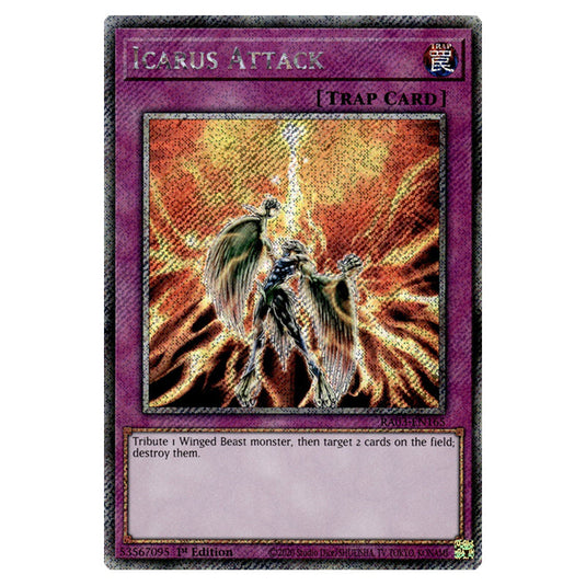 Yu-Gi-Oh! - Quarter Century Bonanza - Icarus Attack (Platinum Secret Rare) RA03-EN165
