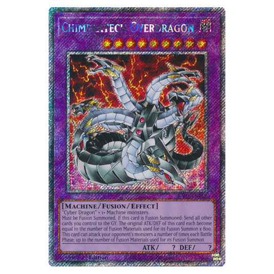 Yu-Gi-Oh! - Quarter Century Bonanza - Chimeratech Overdragon (Platinum Secret Rare) RA03-EN166