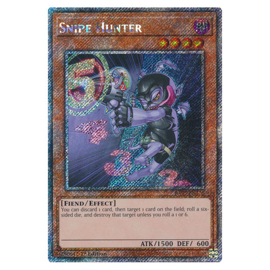 Yu-Gi-Oh! - Quarter Century Bonanza - Snipe Hunter (Platinum Secret Rare) RA03-EN170